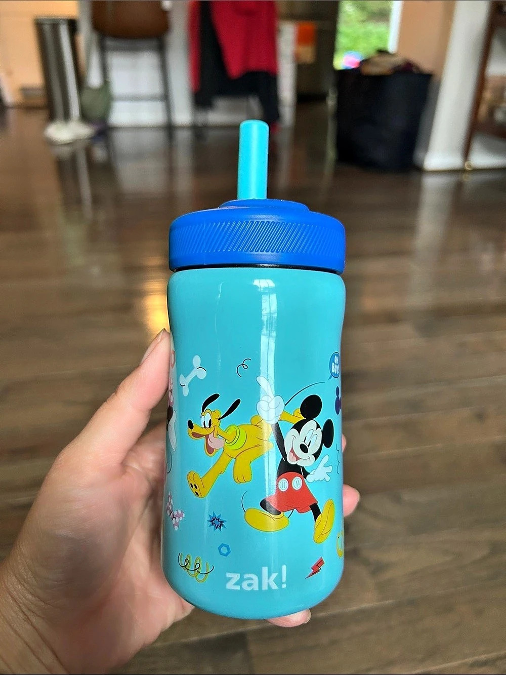 Zak Designs Mickey Mouse and Friends Zak! Designs bottle Blue Kids Water Bottle